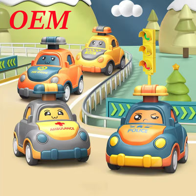 Custom Plastic Toy PVC Pull Back Car Toys With Customized Designs