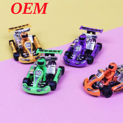 Durable Safe Custom Plastic Toy / Pvc Racing Car Toy For Kids