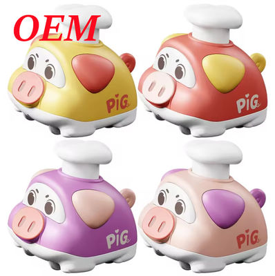Kids Custom Plastic Toy / Pvc Push And Go Car Toy Durable Safe