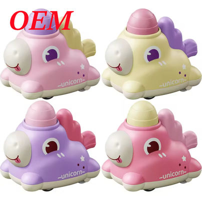Cute Cartoon Press And Go Car Toy Durable Safe Kids