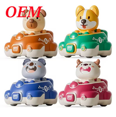 Cute Cartoon  Animal Mini Car Toy Durable And Safe For Kids