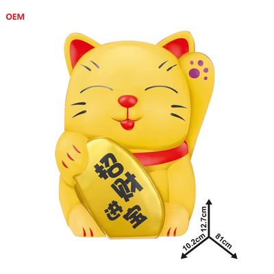 OEM Accepted Lucky Cat Coin Bank Money Box for Kids Customized Colour Note Only OEM